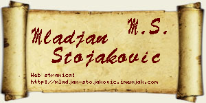 Mlađan Stojaković vizit kartica